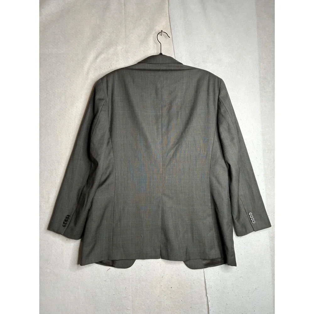 Tommy Hilfiger Mens 41R Grey Glen Plaid 100% Wool‎ 2-Button Blazer Sport Coat